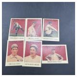 Six 1915 Cracker Jack Replica Baseball Cards