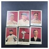 Six 1915 Cracker Jack Replica Baseball Cards