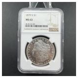 1879-S Morgan Silver Dollar - NGC MS63