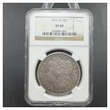 1879-CC Morgan Silver Dollar - Graded XF45