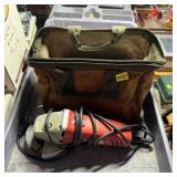 Angle Grinder w/ Tool Bag, Discs & Accessories