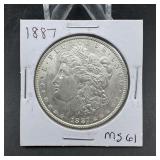 1887 Morgan Silver Dollar