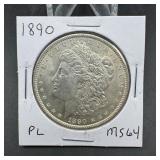 1890 Morgan Silver Dollar