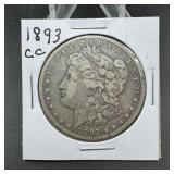 1893-CC Carson City Morgan Silver Dollar