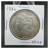 1886 Morgan Silver Dollar