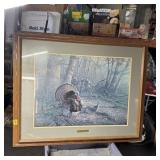Large Turkey Print Signed by Michael Seith