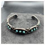 Vintage Unmarked Sunni Snake Eye Cuff Bracelet - 1