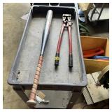 24" Bolt Cutters & Aluminum Baseball Bat