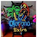 Corona Light Beer 12.5"x17" Real Glass Neon Sign