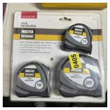 Three Master Mechanic Tape Measures