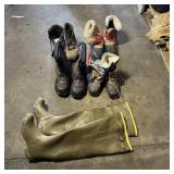 Hip Waders & Assorted Hunting Boots - Various Size