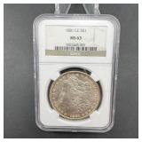 1881-CC Morgan Silver Dollar - MS63