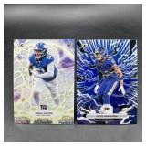 Two 2026 Topps Resurgence Numbered Football Cards