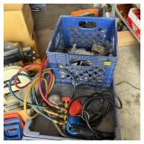 Milk Crate of Welding Supplies, Torch Set & More