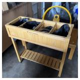 Wooden 4-Place Planter