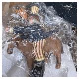 Williraye Studio Patriotic Horse & Rider Figurine