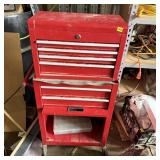 Two-Piece Rolling Red Tool Chest Loaded w/ Tools