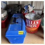 Four Containers Loaded w/ Tools, Hardware & Suppli