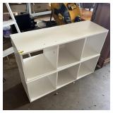 Two Stackable Three-Cubby Organizing Units