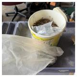 Large Bucket Of Nails & Staples