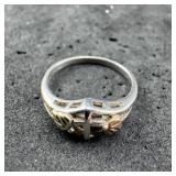 RGC 925 12K Black Hills Gold Ring - Size 8 - 2.7g