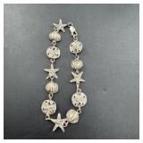 925 Beach Scene Theme Bracelet - 8.7g