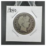 1904-o Barber Silver Half Dollar