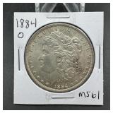 1884-O Morgan Silver Dollar