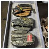 Assorted Baseball Gloves