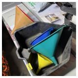 Oil Drain Pan w/ Assorted Funnels