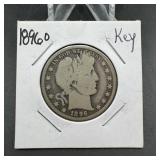 1896-o Barber Silver Half Dollar