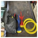 Yard Dart Set W/ Target Rings & Carrying Bag