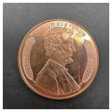 Wheat Cent Design 1 oz Copper Round