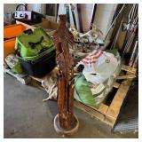 Hand-Carved Hummingbird Wood Sculpture ï¿½ Approx. 3
