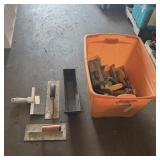 Large Tote Of Drywall Tools