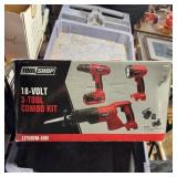 Tool Shop 18V Lithium-Ion 3-Tool Combo Kit
