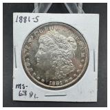 1881-S Morgan Silver Dollar