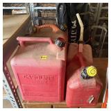Four Gas Cans - Two 5-Gallon & Two 2-Gallon