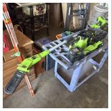 Greenworks 40V Chainsaw and Pole Saw Lot