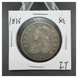 1835 Capped Bust Half Dollar