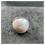 Sterling 925 Pearl Ring - Size 8 - 6.9g