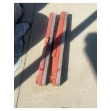 Folding Metal and Wood Sawhorses
