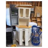 White Corner Kitchen Cabinet With Glass Doors
