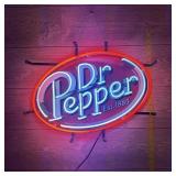 Dr Pepper Real Glass Neon Lighted Sign 24' X 20'