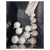 Buffalo China White Ceramic Cups