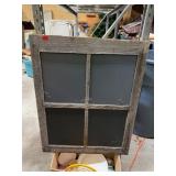 Six-Pane Rustic Wooden Window Frame