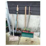 Snow Shovels and Ice Scrapers Lot