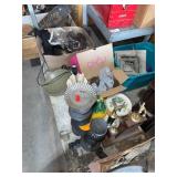 Lot: Lamps, Trophies, Glassware, Plates