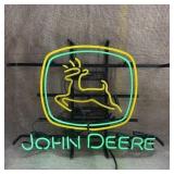 John Deere Real Glass Neon Sign, 20' X 16'