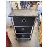 Three-Drawer Rolling Storage Cart